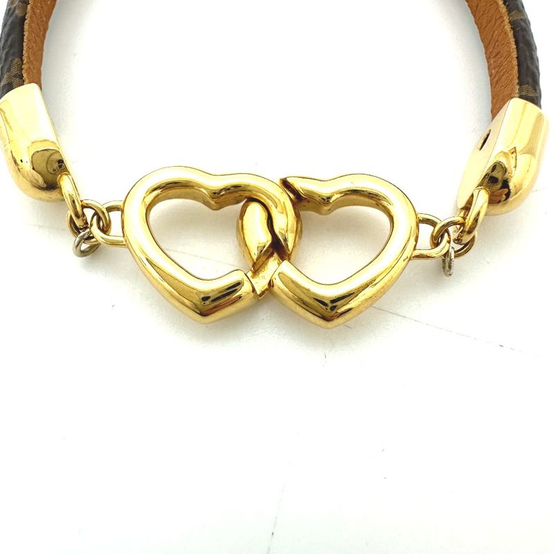 Louis Vuitton Bracelet Say Jesus Monogram Canvas Brown