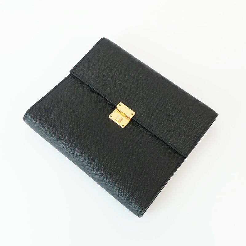 Hermes Click 16 Shoulder Bag Pouch Black Gold
