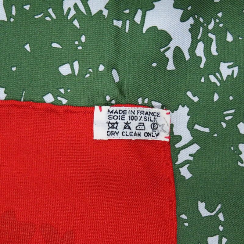 Hermes Carre 90 Marche Flottant du Lac Inle Lake Floating Market Silk Red