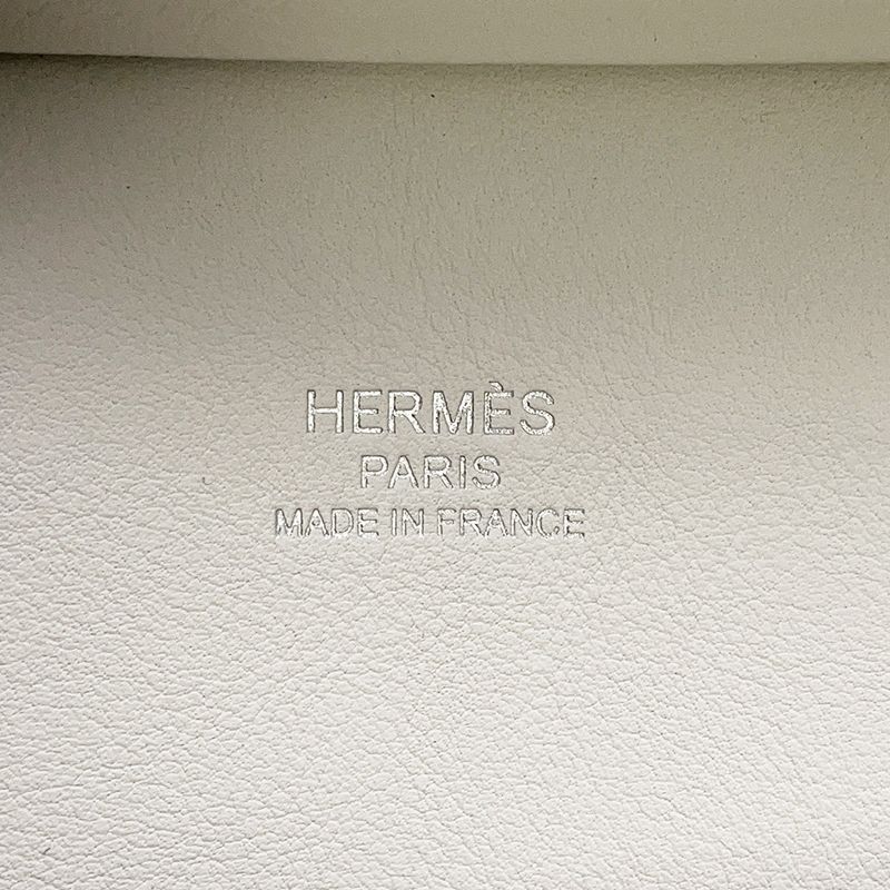 Hermes Gipsiere Mini Grease Pere Silver Swift Grease Peel