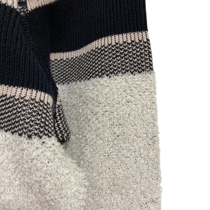 Dior Reversible Oblique Knit Zip Hoodie White Navy