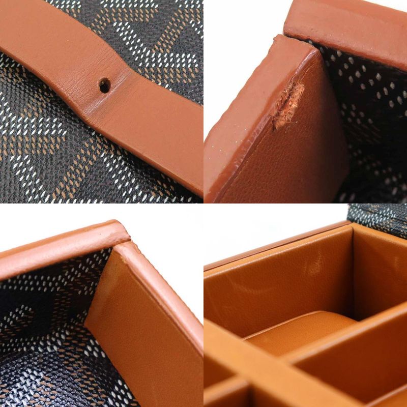 Goyard Watch Case Leather Canvas