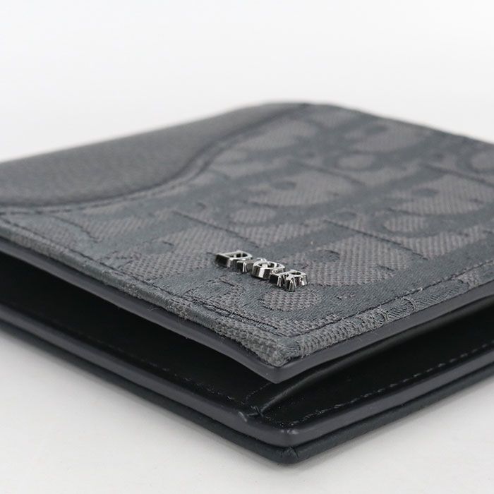 Dior Saddle Bifold Wallet Cotton