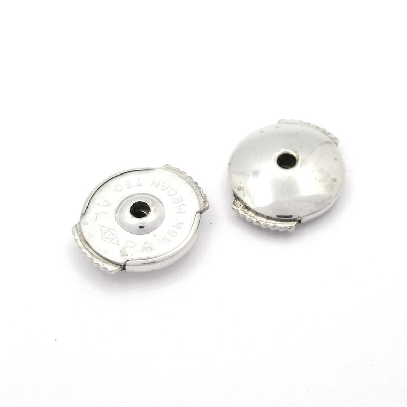 Cartier Earrings Hindu 18K White Gold Diamond Total Diamonds