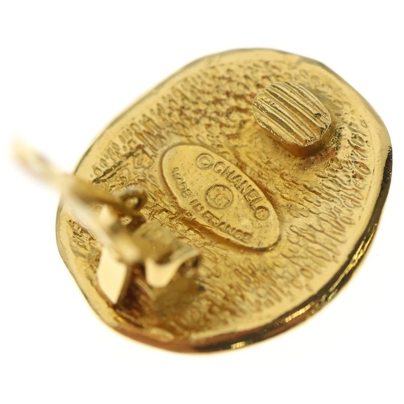 Chanel Logo Play Toy Ring Gold Earrings
