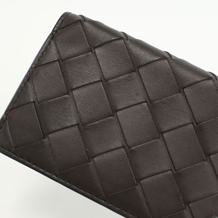 Bottega Veneta Business Card Case Intrecciato Holder Leather