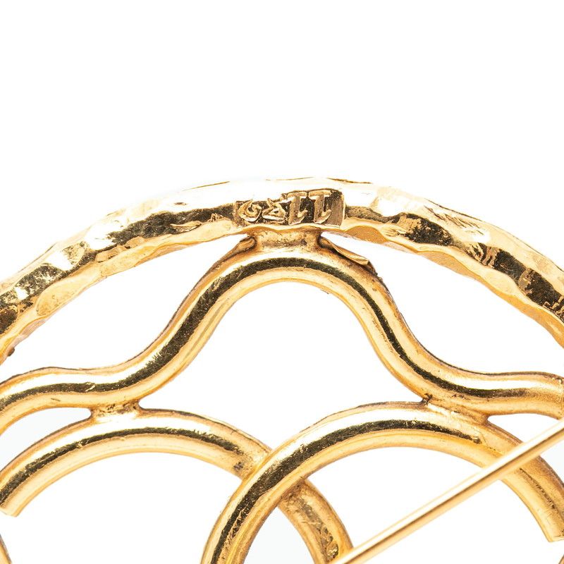 Chanel CC Logo Gold Plated