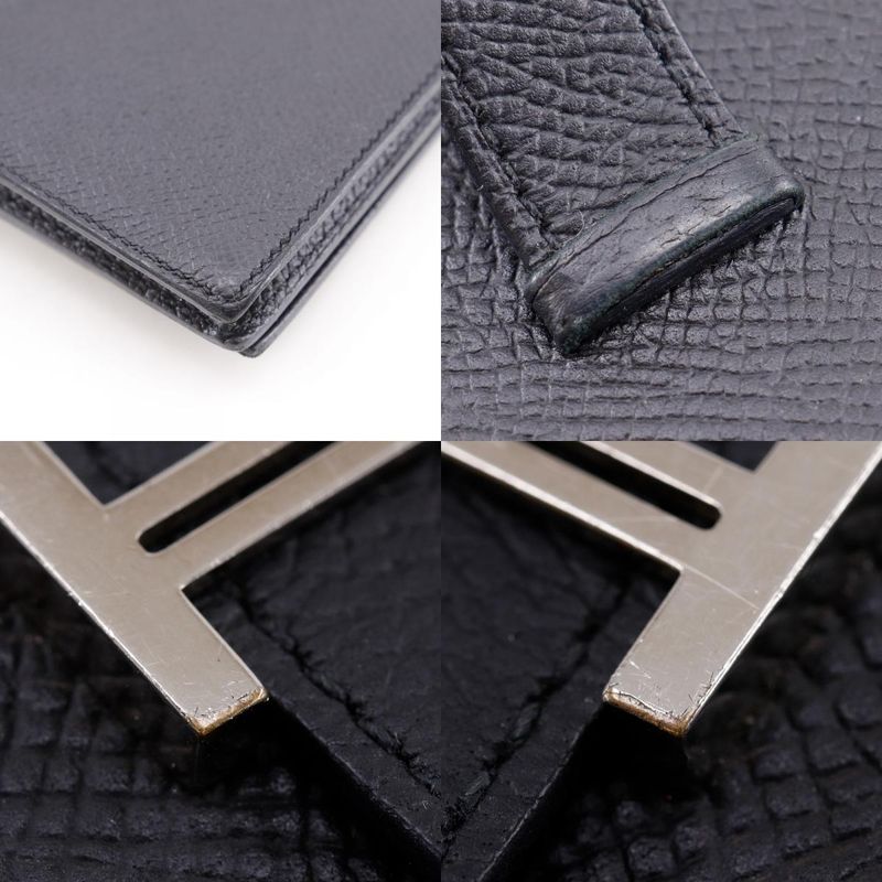 Hermes Bearn Souffle Veau Epsom Black Wallet