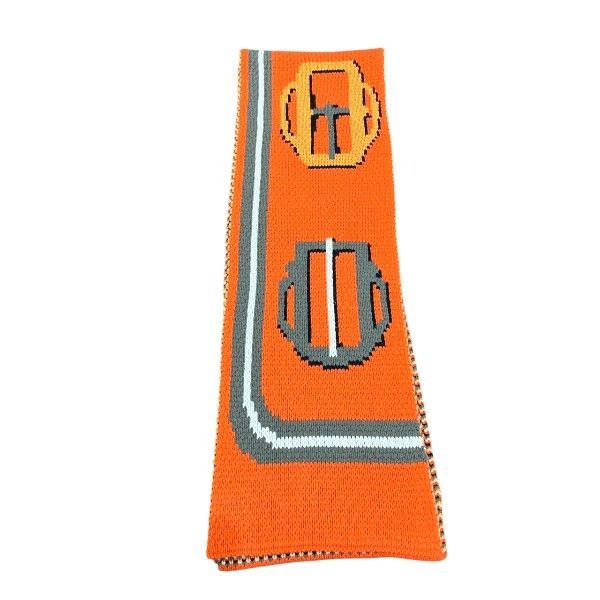 Hermes Sangle-a-Boucle Grande Tenue Cashmere Knit Large Scarf