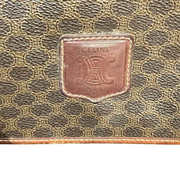 Celine Macadam Brown Shoulder Bag