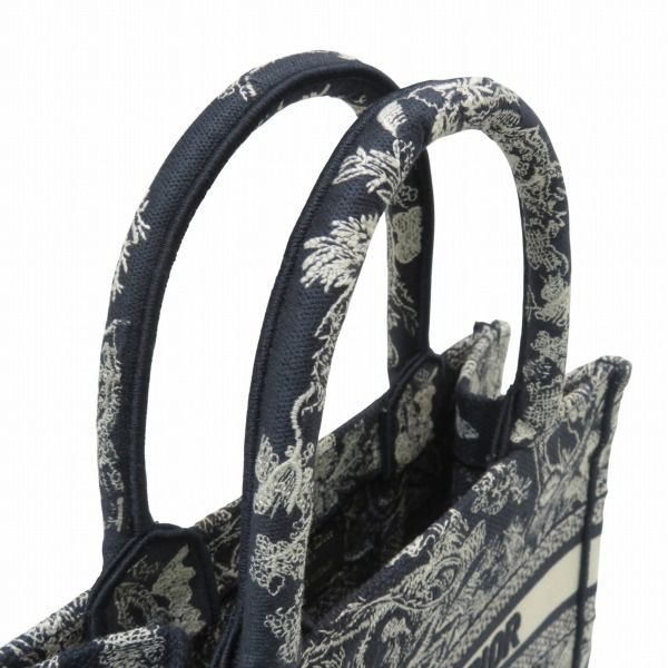 Dior Toile de Jouy Reverse Embroidery Book Toss Small Handbag
