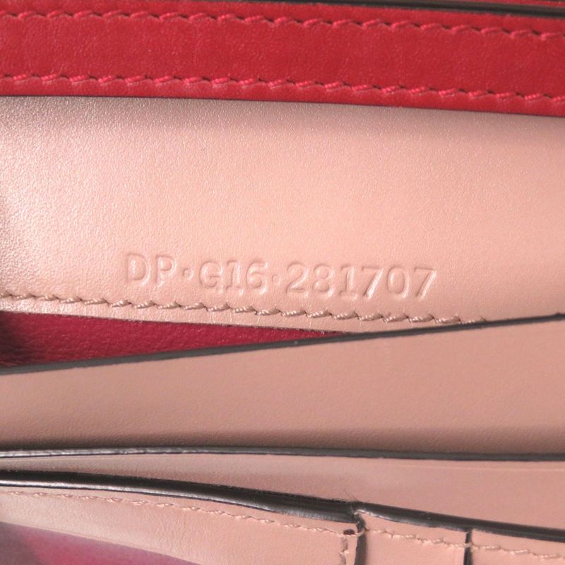 Bvlgari Serpenti Leather Red Bifold Wallet Red