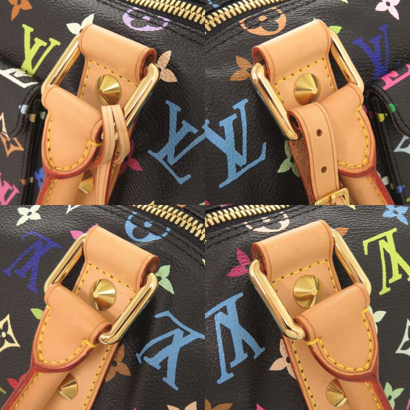 Louis Vuitton Keepall 45 Monogram Multicolor Noir Black Boston Bag