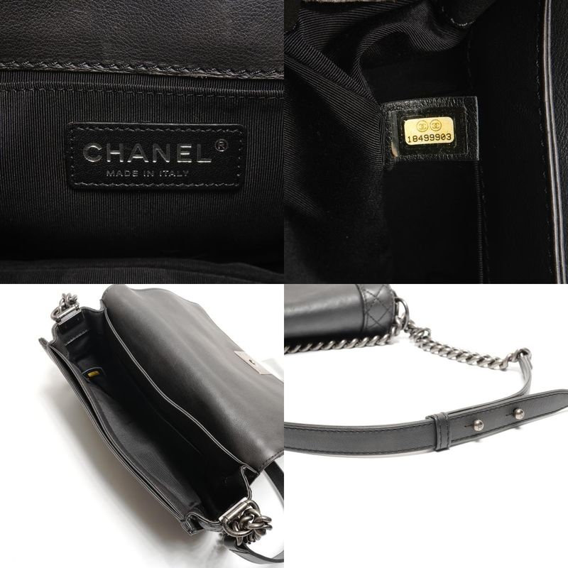 Chanel Shoulder Bag Gunmetal Chain