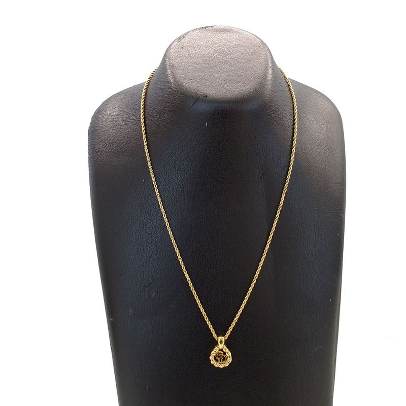 Dior Necklace Logo Gold