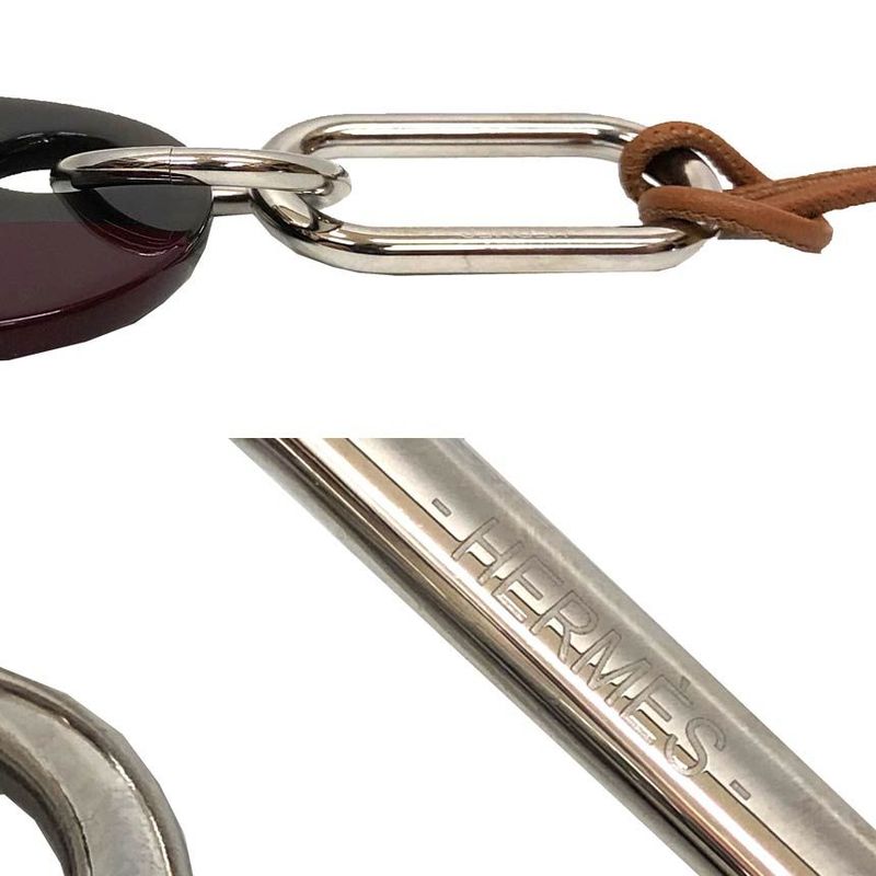 Hermes Buffalo Horn Pendant Necklace