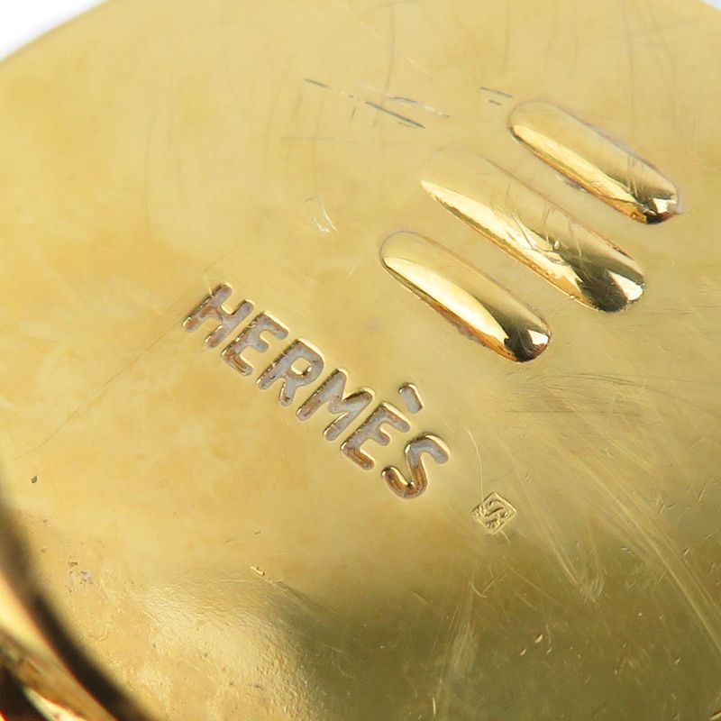 Hermes Earrings Gold