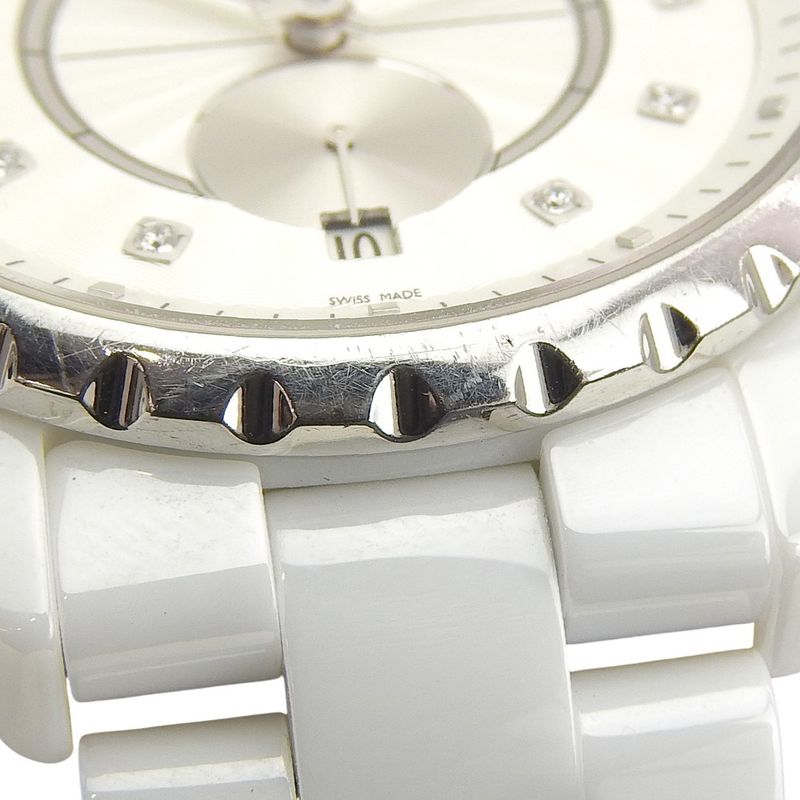 Chanel Diamond White Ceramic Watch