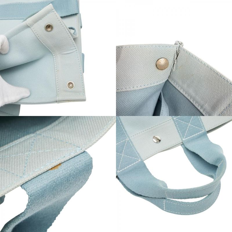 Hermes Bora PM Tote Blue Canvas
