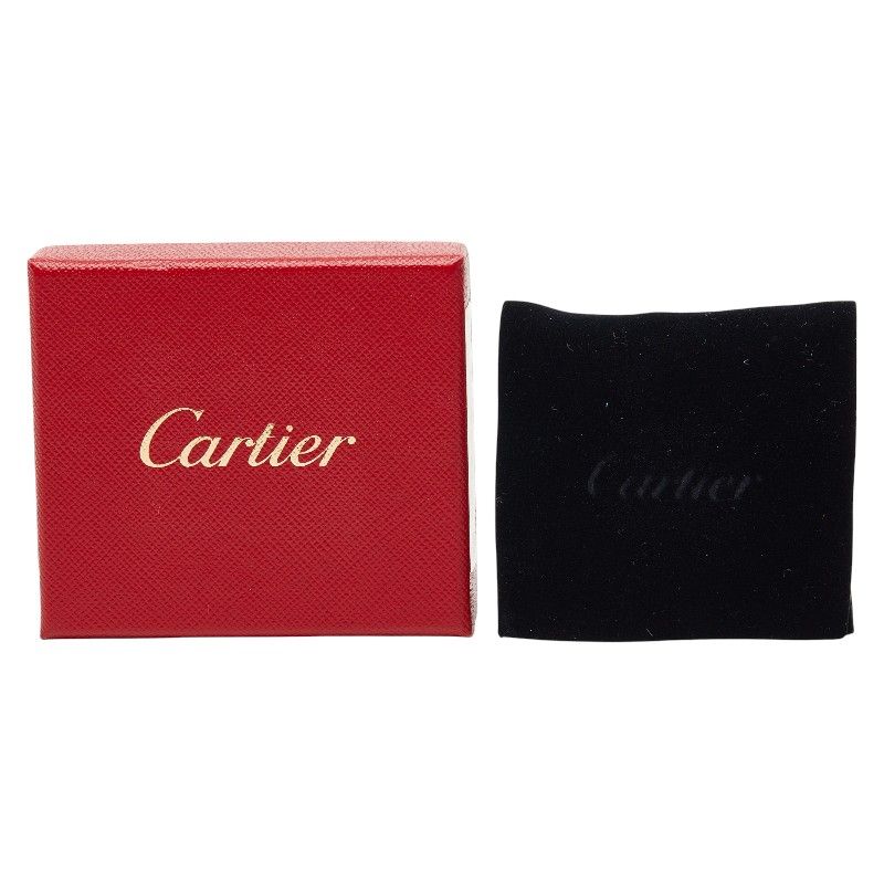 Cartier 2C Motif Logo Silver Metal