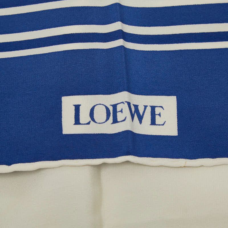 Loewe Anagram Ivory Blue Silk