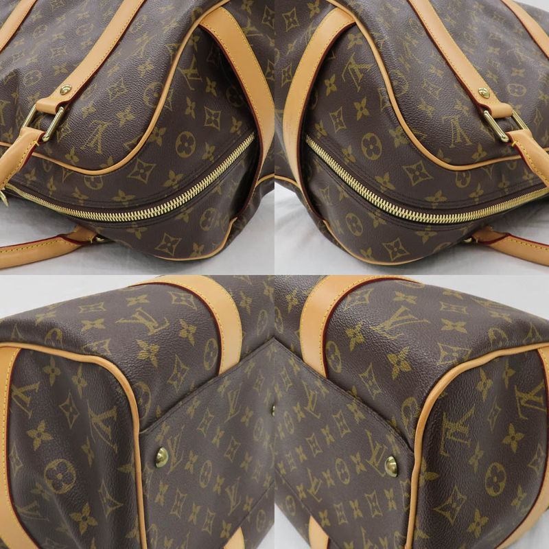 Louis Vuitton Carrier Monogram Boston Bag Brown Gold