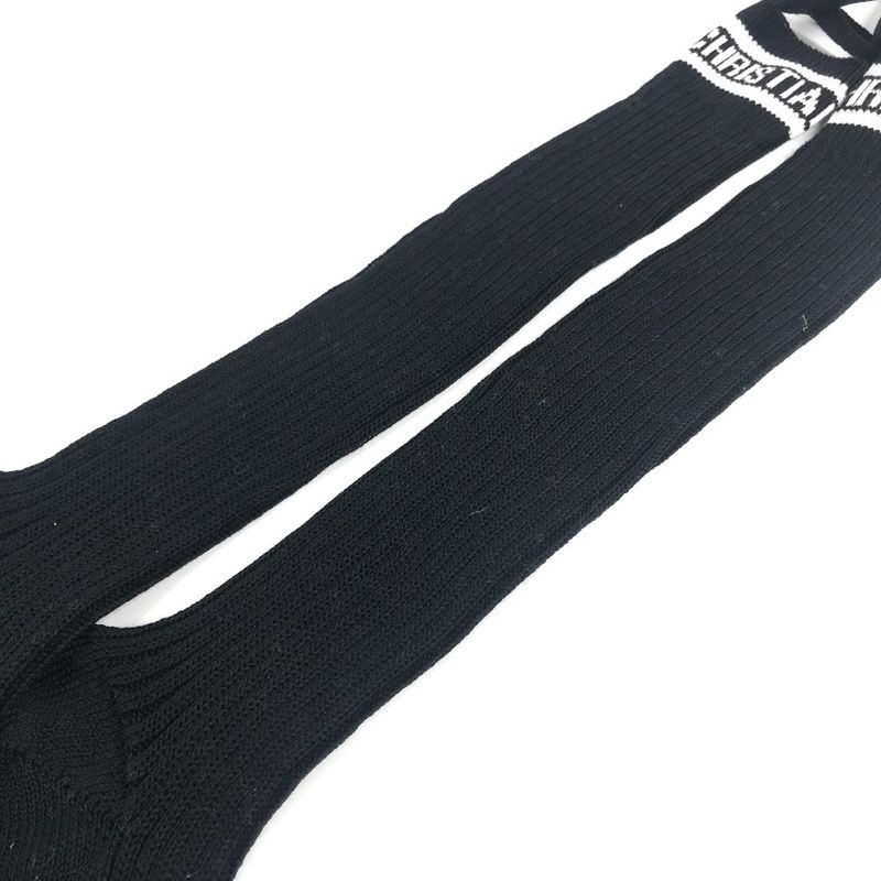 Dior Socks Logo Knee High Cotton Black