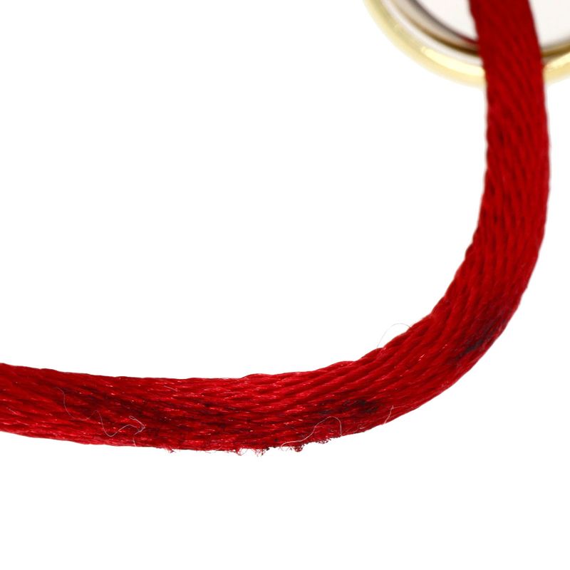 Cartier Trinity Red Cord Bracelet 18K Yellow Gold 18K Pink White