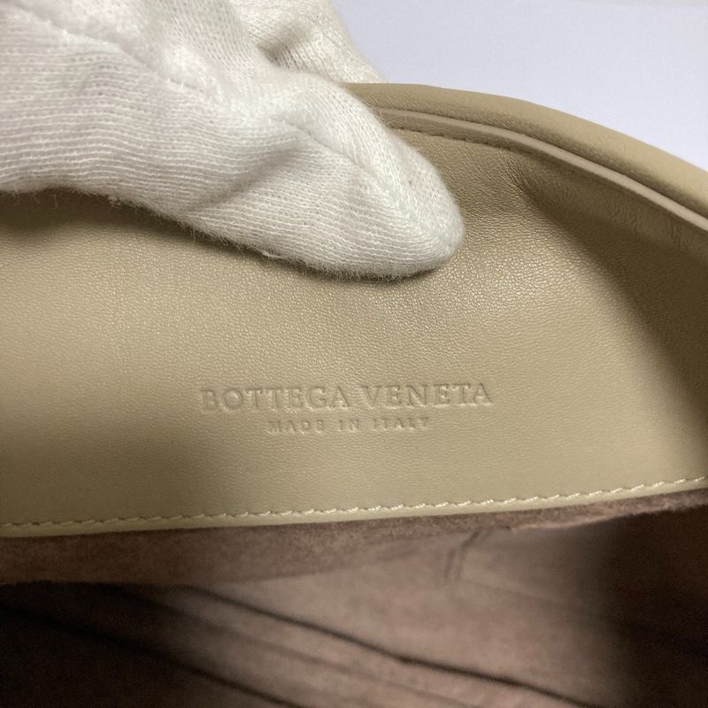 Bottega Veneta Olympia Intrecciato Chain Shoulder Bag Grey