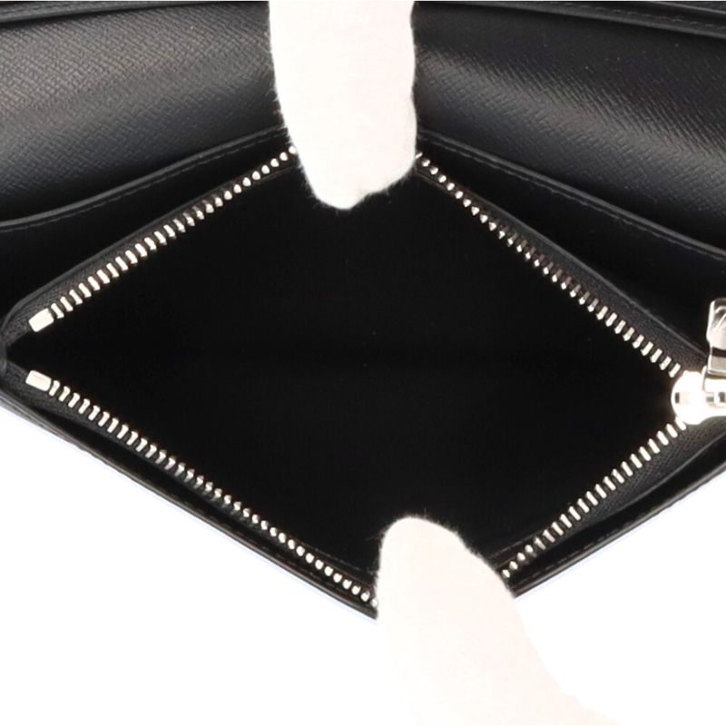 Louis Vuitton Portefeuille Brother Taiga Wallet Leather Black Noir Black
