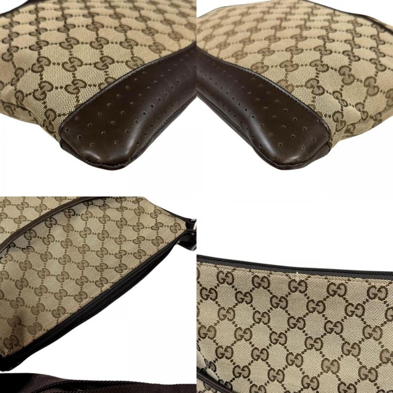Gucci GG Canvas Shoulder Bag Brown Gg Canvas