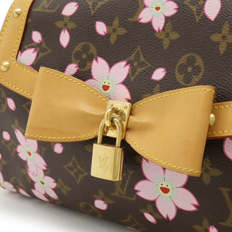 Louis Vuitton Monogram Cherry Blossom Sac Retro PM Handbag Takashi Murakami