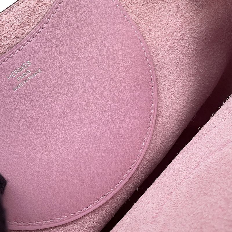 Hermes Tote in the Loop 18 Move Silvestre Silver Mauve Silvestre