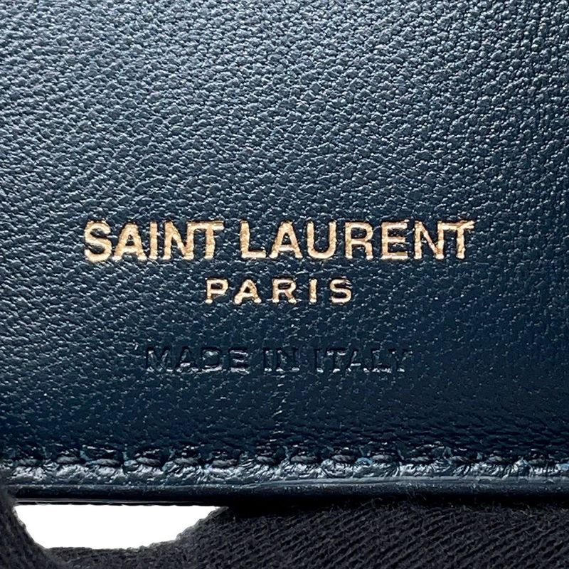 Saint Laurent Paris Trifold Wallet Tiny Monogram Leather