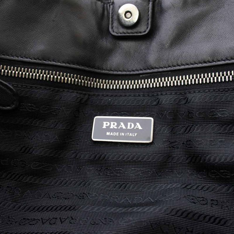Prada Tote Shirring Black