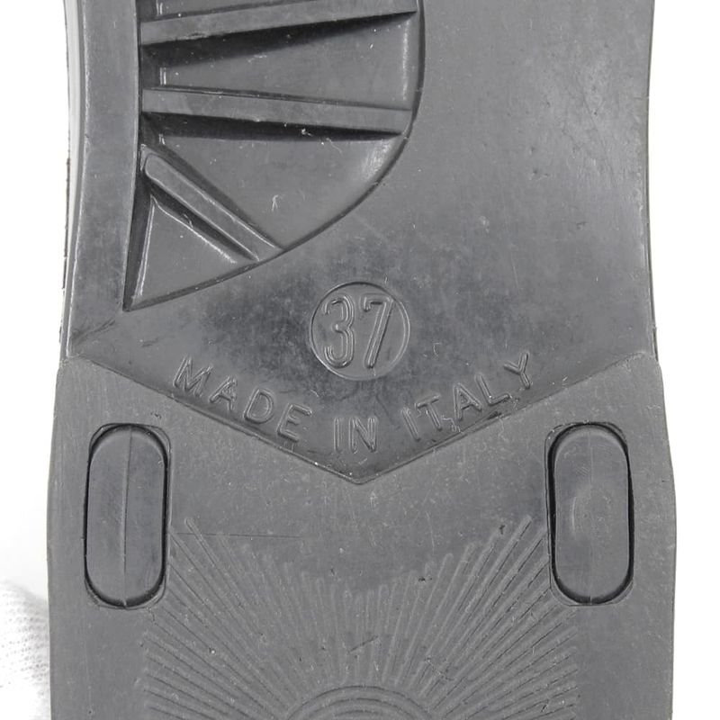 Chanel CC Logo Back Strap Rubber Thong Sandals Black 37