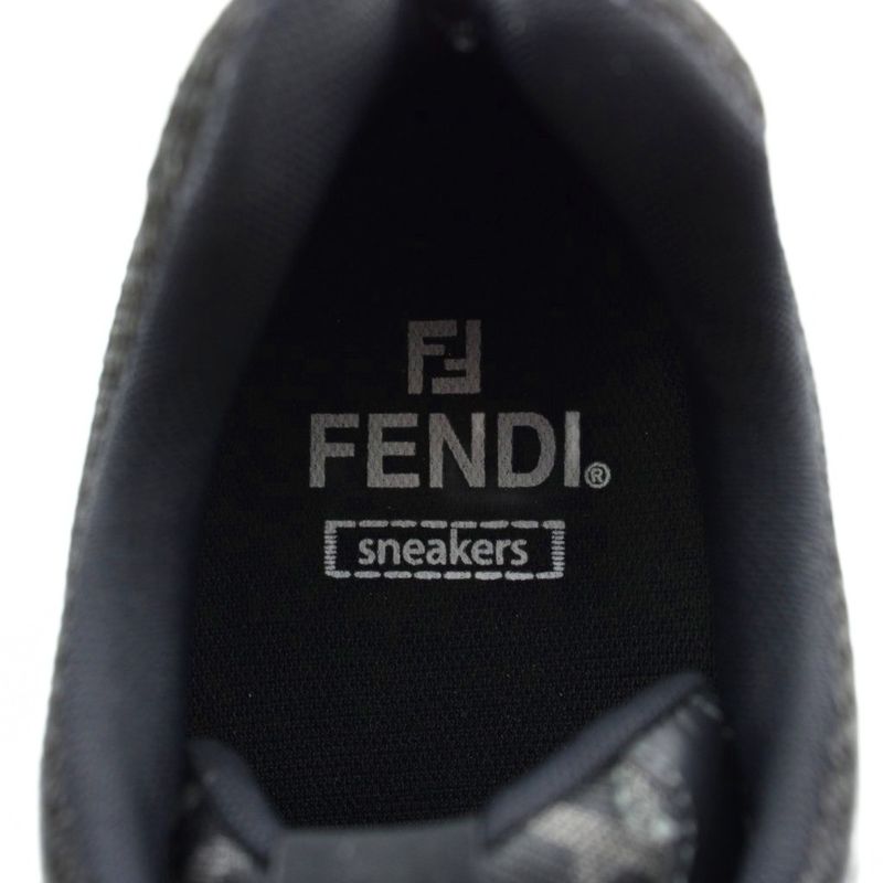 Fendi Faster Trainers Sneakers Leather Mesh Low Cut FF Logo 7