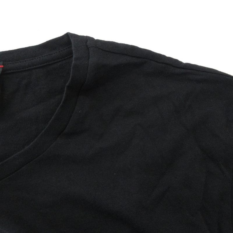 Gucci Tonal Logo Tee T-Shirt Short Sleeve Crew Neck Front Print L Black