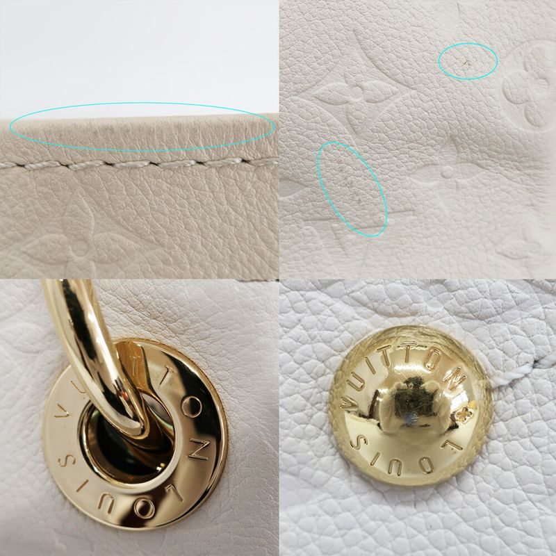 Louis Vuitton Artsy MM Shoulder Bag Monogram Empreinte White