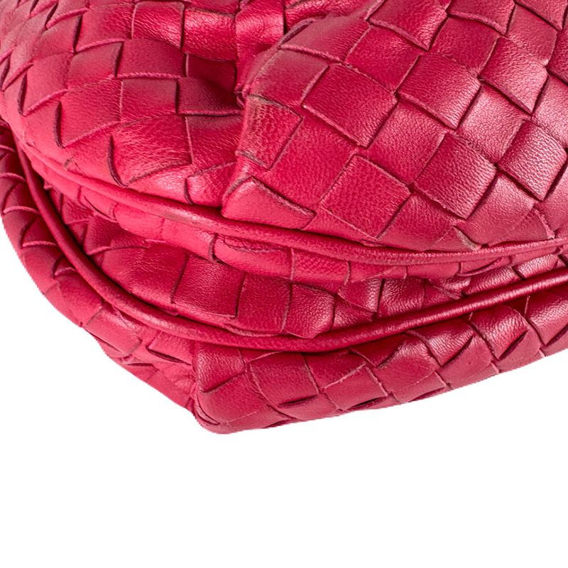 Bottega Veneta Crossbody Shoulder Bag Magenta Serial Number: