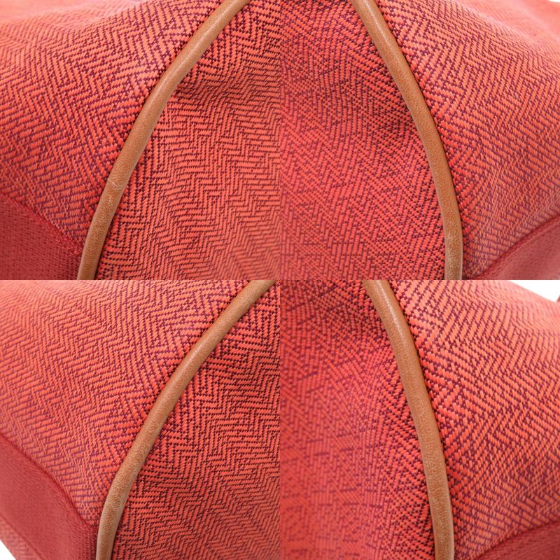 Hermes Saxo MM Toile Ash Orange Handbag