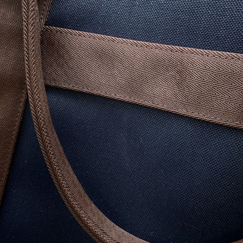 Hermes Sac de Pansage Groom Navy Blue 2-Way Pouch