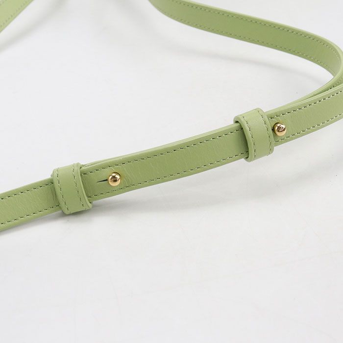 Celine Oval Pass Cuill Triomphe Crossbody Shoulder Bag Leather Green