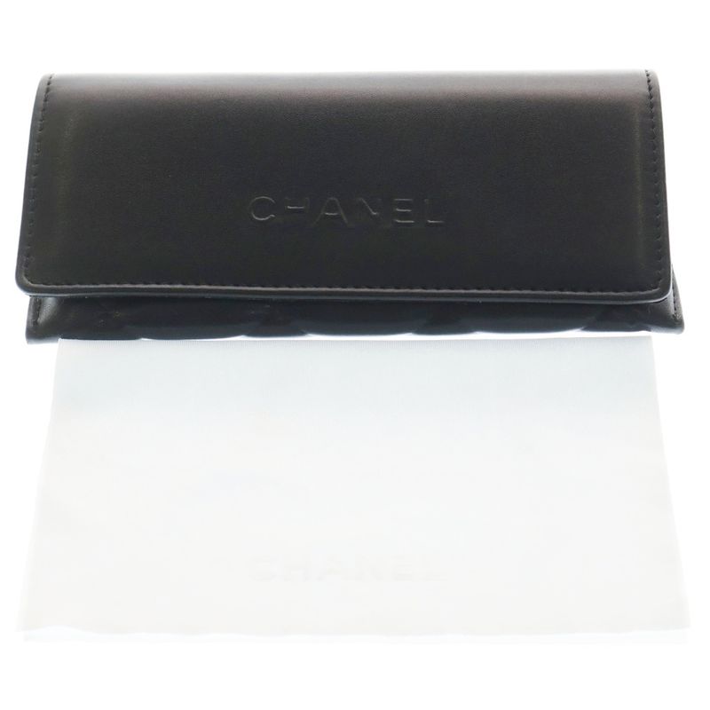 Chanel CC Logo Side Cat Eye Frame Sunglasses Black Gold