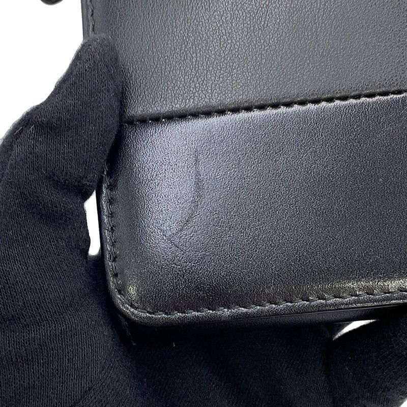Bvlgari Wallet Black Leather