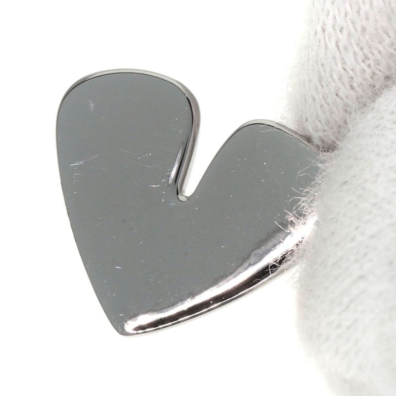 Bvlgari Quarre Heart Charm Pendant Top 18K White Gold