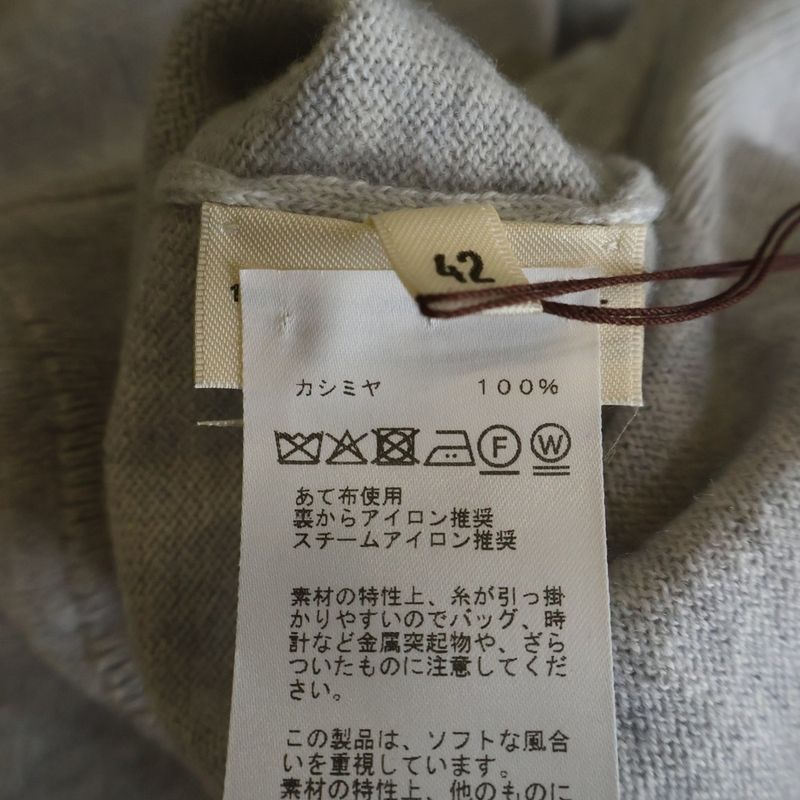 Hermes Lift Cashmere Long Sleeve Knit Sweater Gray