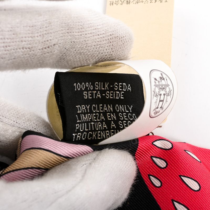 Hermes Scarf Twilly Charm Black Noir Black
