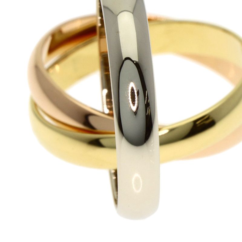 Cartier Trinity 51 Ring 18K Yellow Gold 18K Pink White