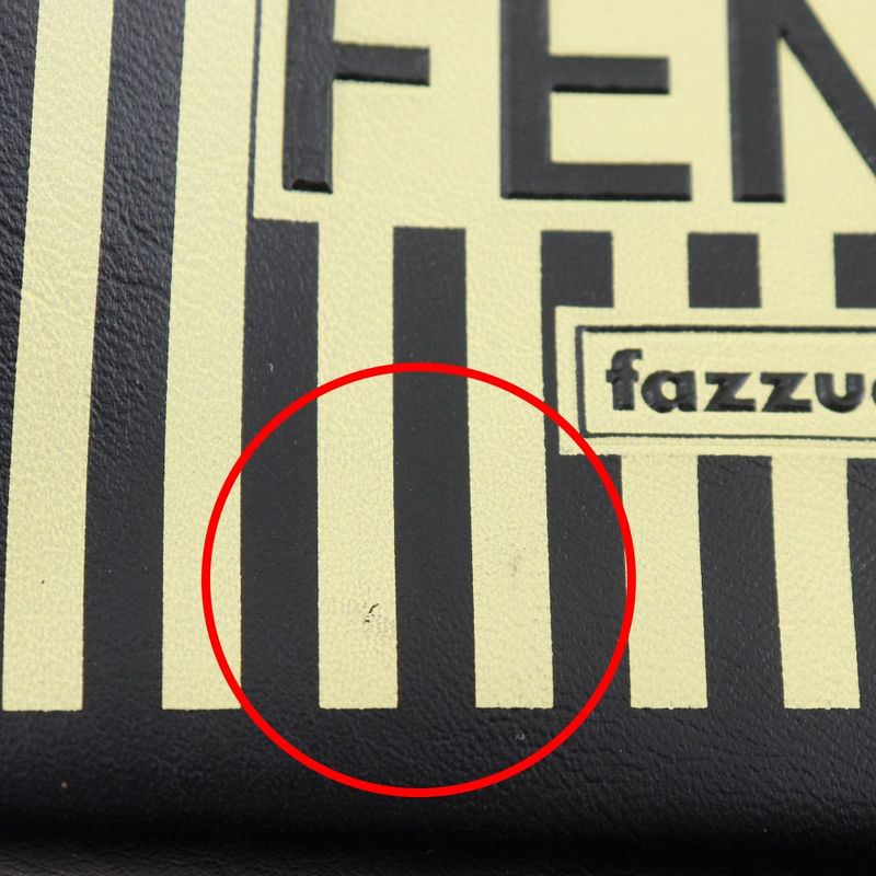 Fendi Fazzuolo Mini Handbag Pecan Leather Black